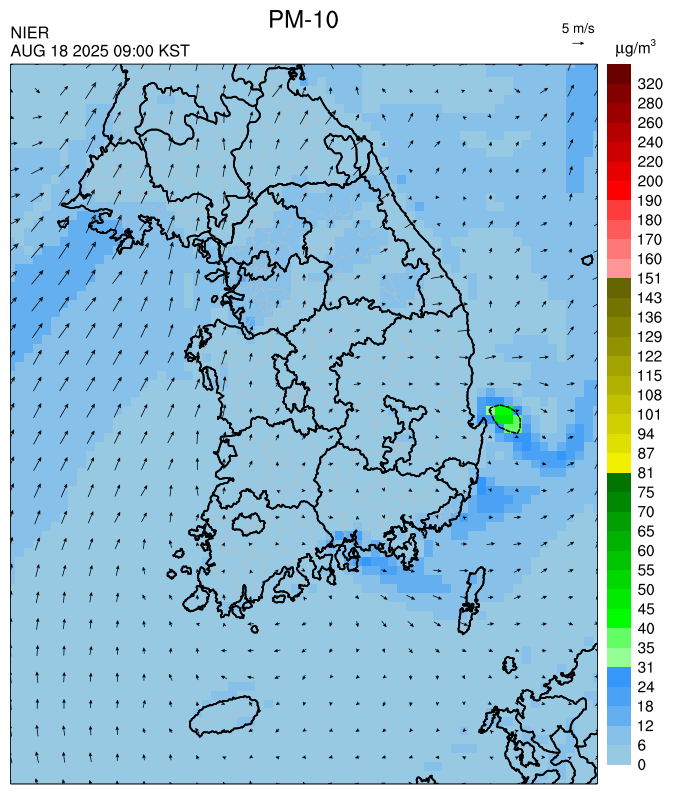 09:00 KST PM-10 예측모델