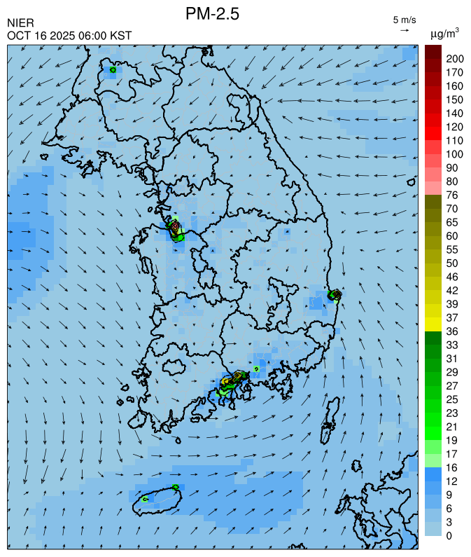 06:00 KST PM-2.5 예측모델