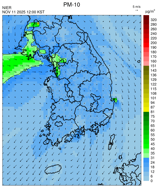 12:00 KST PM-10 예측모델