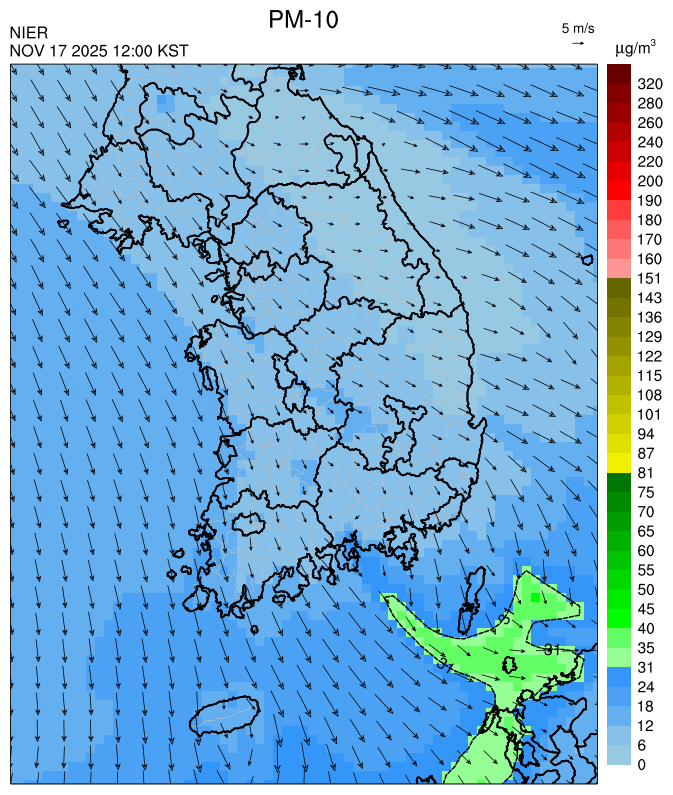 12:00 KST PM-10 예측모델