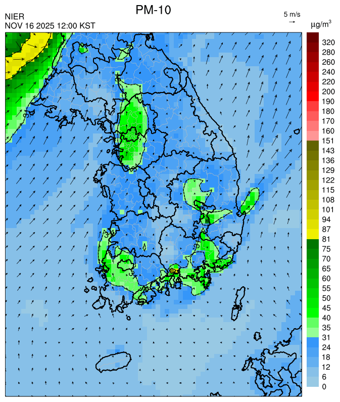 12:00 KST PM-10 예측모델