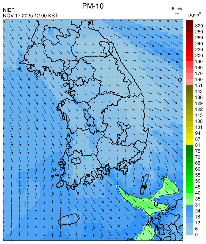 12:00 KST PM-10 예측모델