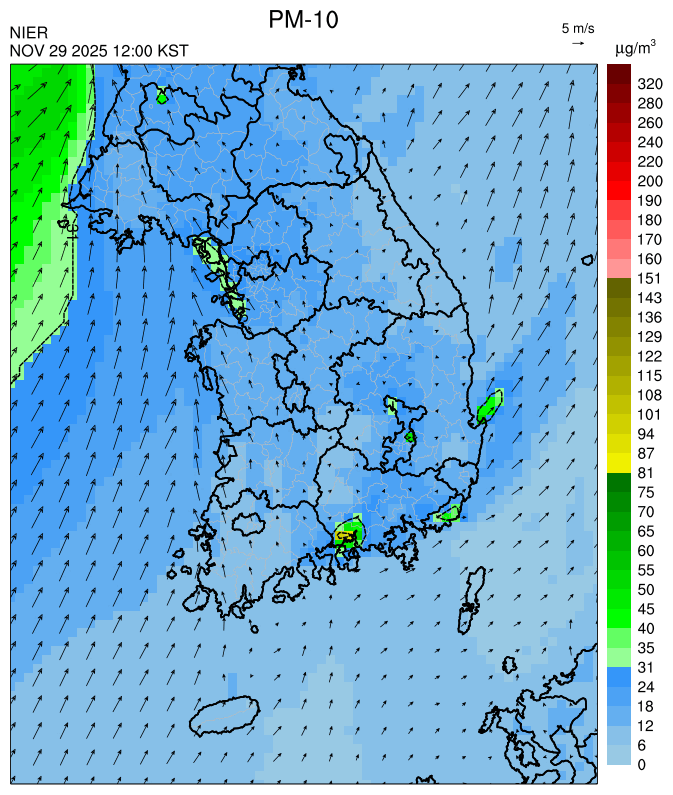 12:00 KST PM-10 예측모델