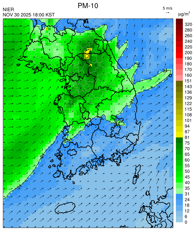 18:00 KST PM-10 예측모델