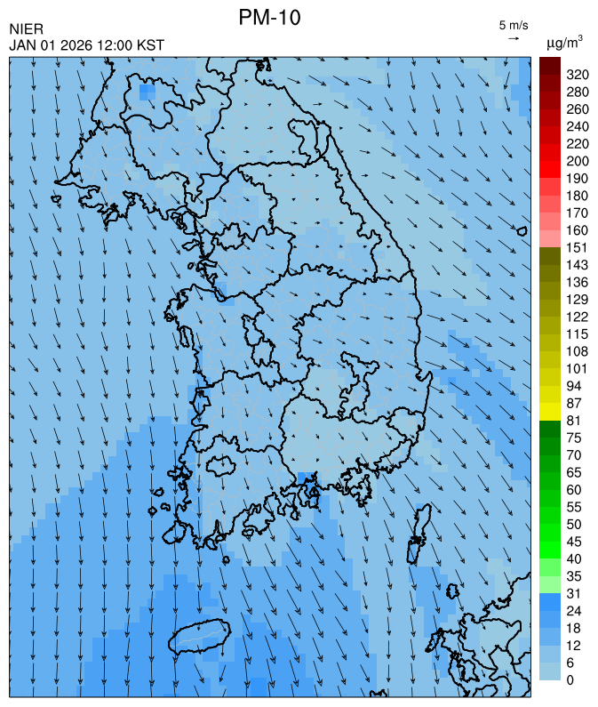 12:00 KST PM-10 예측모델