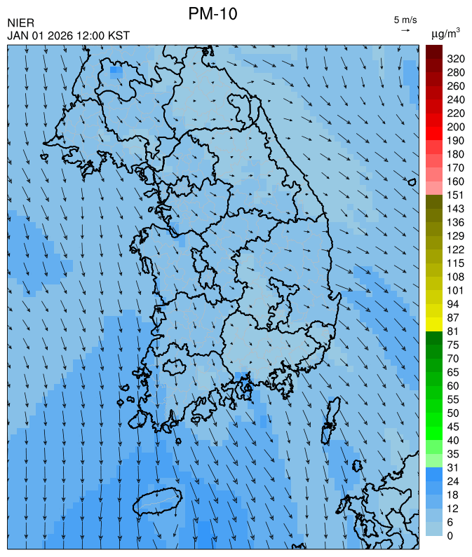 12:00 KST PM-10 예측모델