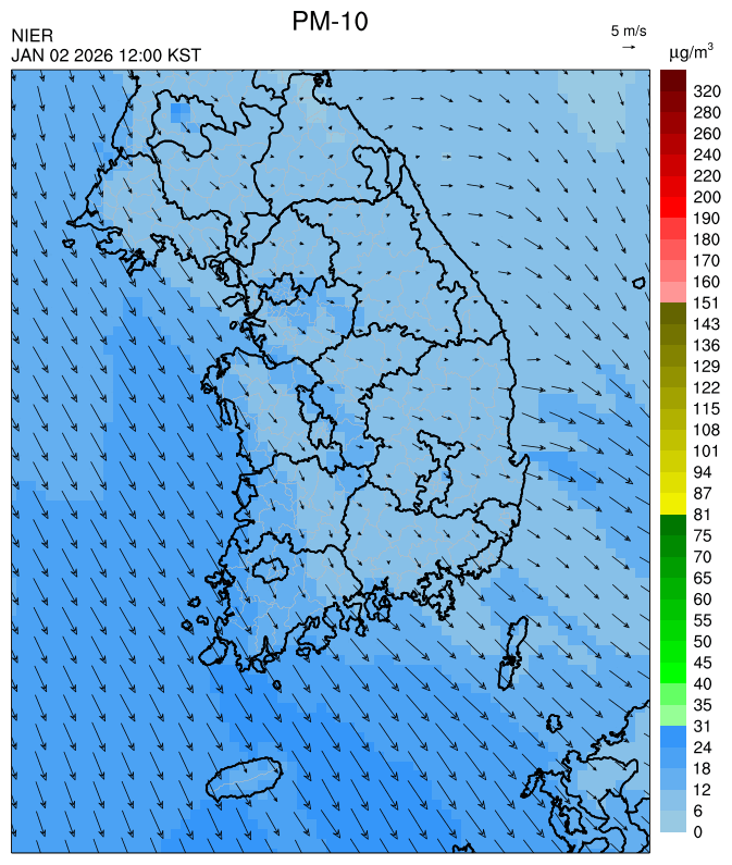 12:00 KST PM-10 예측모델