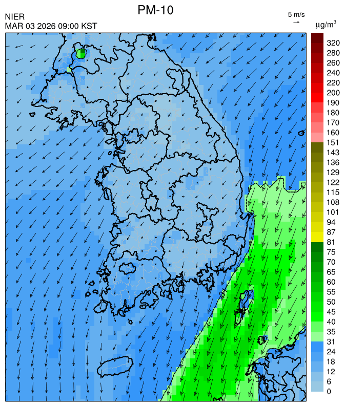 09:00 KST PM-10 예측모델