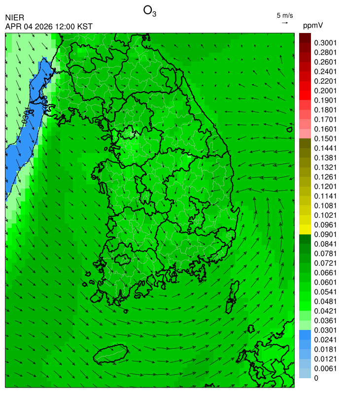 12:00 KST O₃ 예측모델