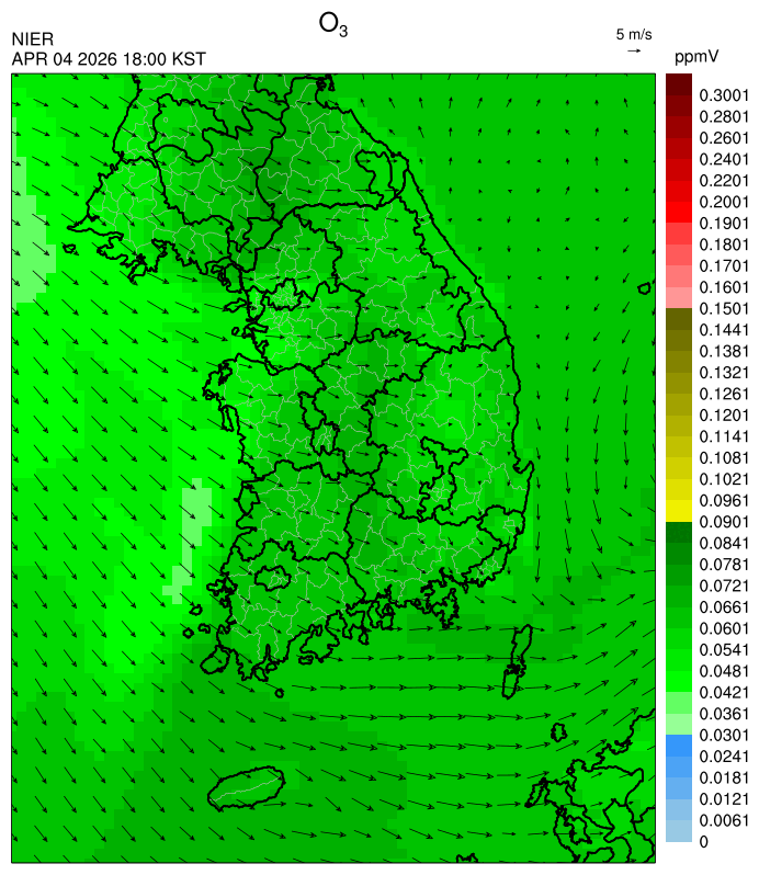18:00 KST O₃ 예측모델