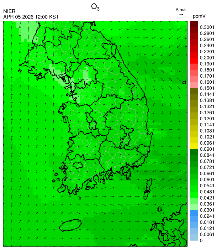 12:00 KST O₃ 예측모델
