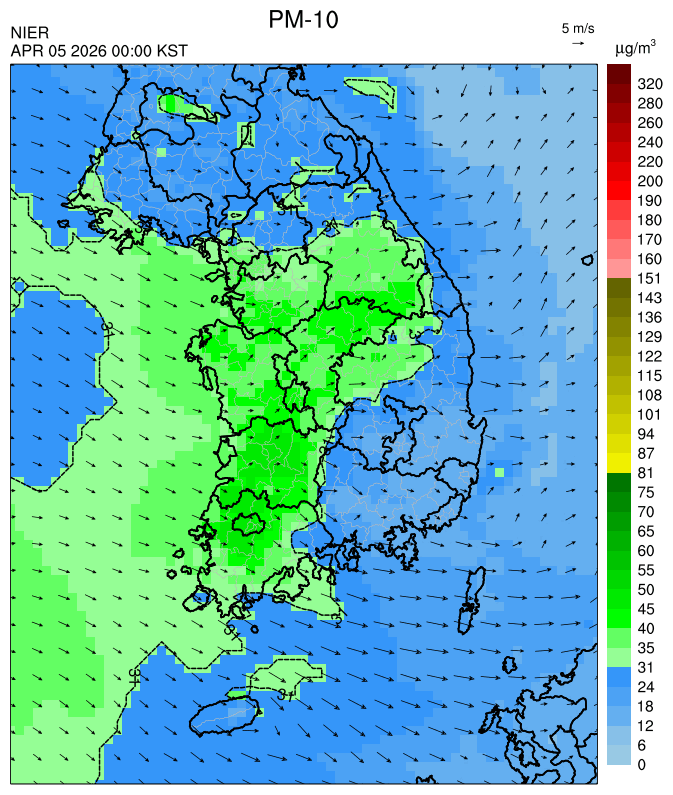 24:00 KST PM-10 예측모델