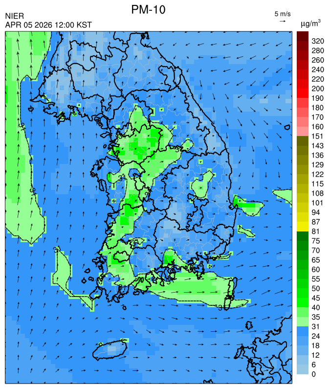 12:00 KST PM-10 예측모델