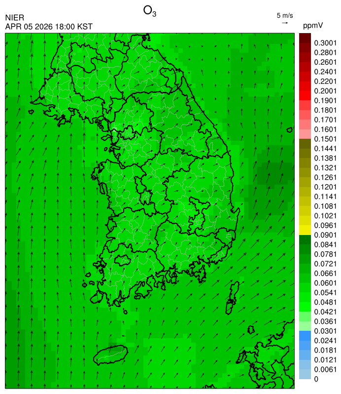 18:00 KST O₃ 예측모델