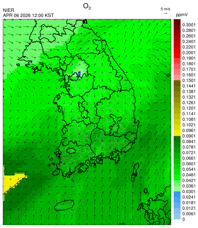 12:00 KST O₃ 예측모델