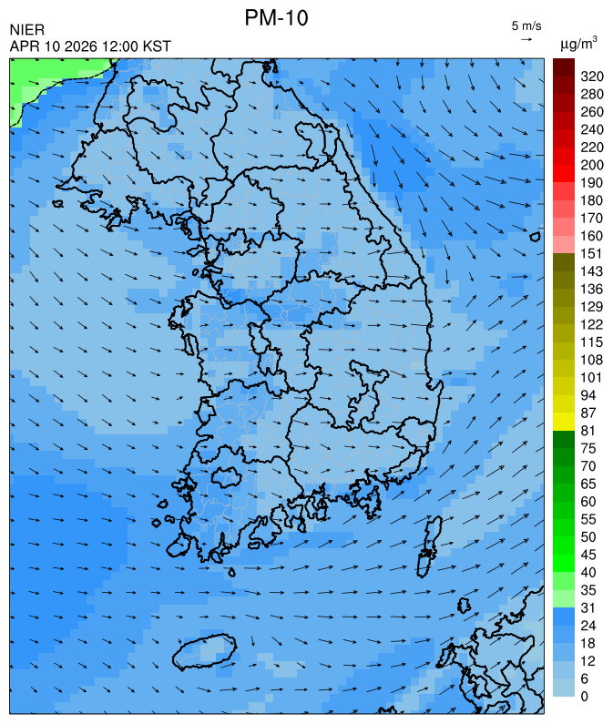 12:00 KST PM-10 예측모델