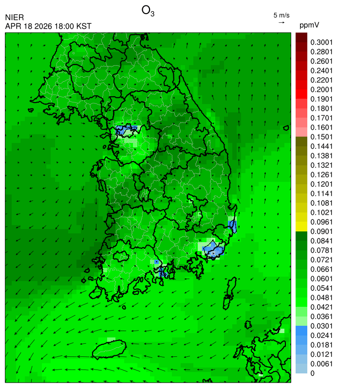 18:00 KST O₃ 예측모델