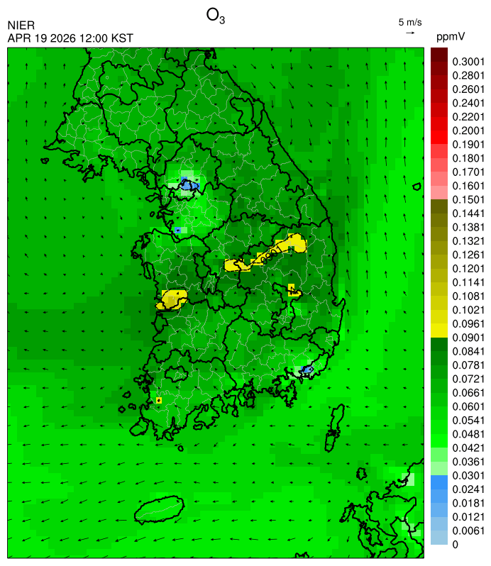 12:00 KST O₃ 예측모델