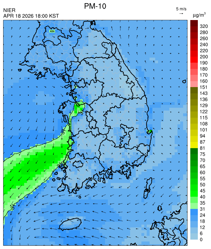 18:00 KST PM-10 예측모델
