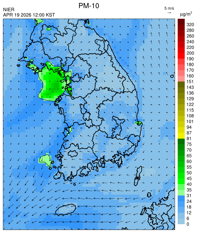 12:00 KST PM-10 예측모델
