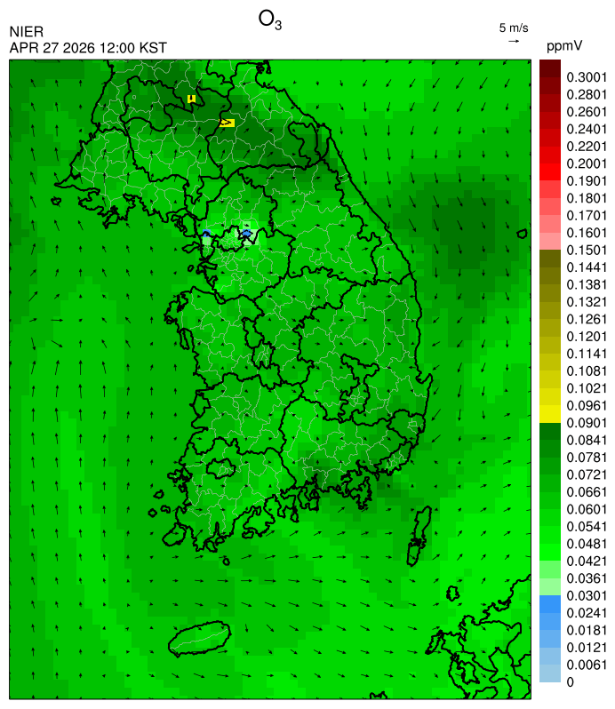 12:00 KST O₃ 예측모델