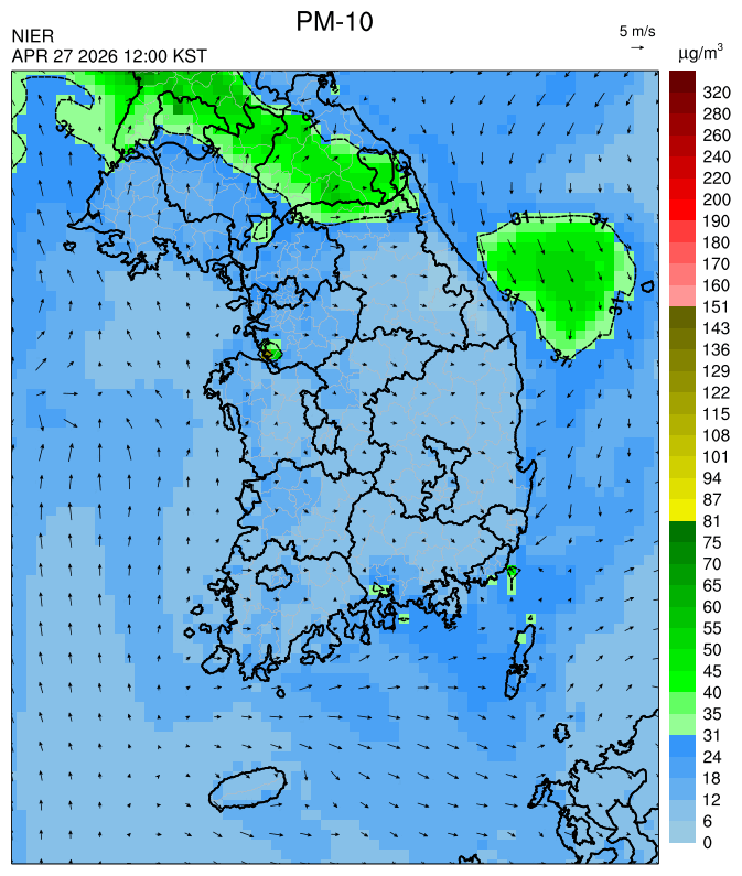 12:00 KST PM-10 예측모델