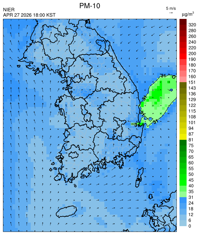 18:00 KST PM-10 예측모델
