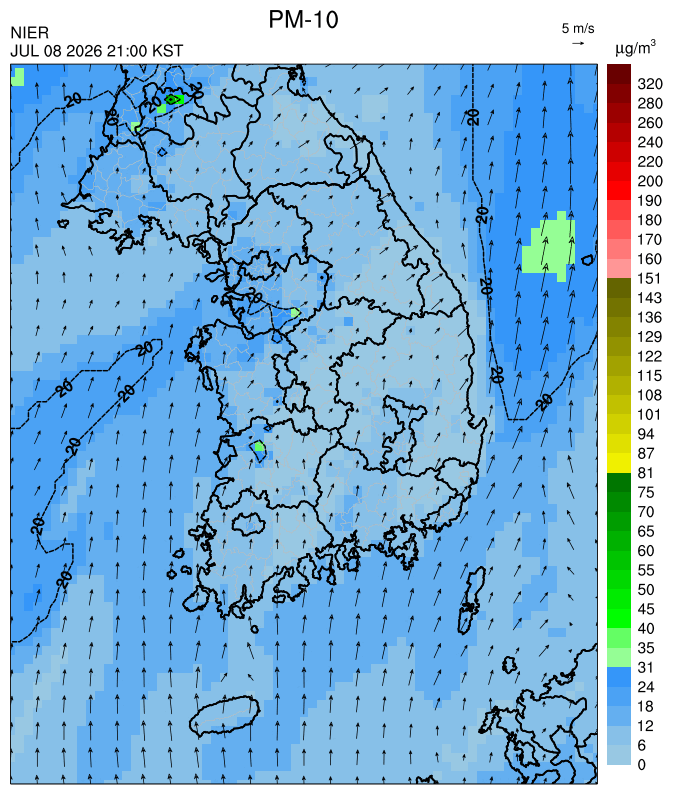 21:00 KST PM-10 예측모델