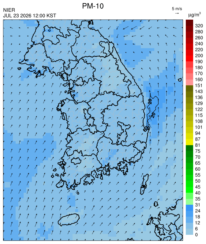 12:00 KST PM-10 예측모델