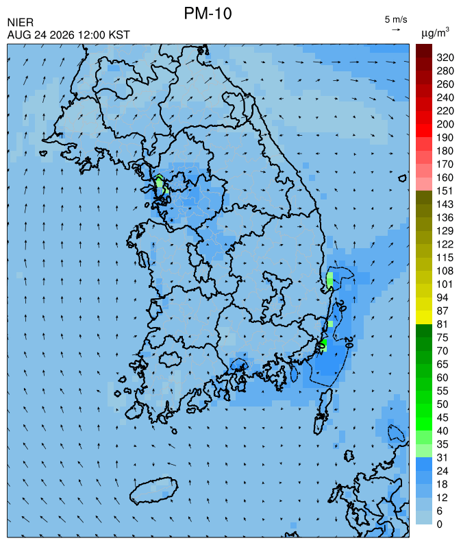12:00 KST PM-10 예측모델