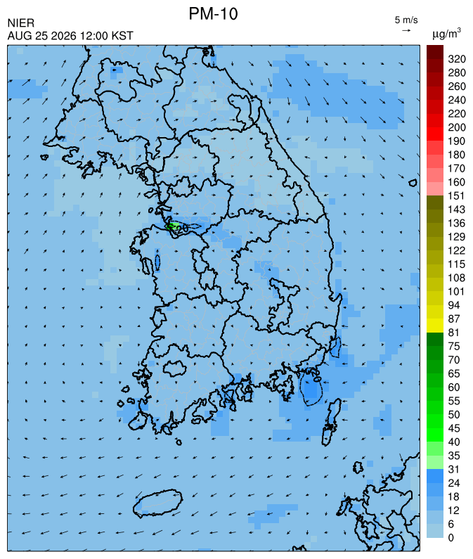 12:00 KST PM-10 예측모델